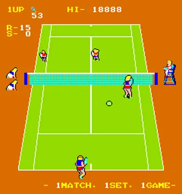 Super Doubles Tennis screen shot game playing